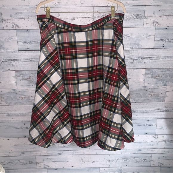 Hell Bunny “vixen” high waisted plaid skirt - Picture 2 of 5
